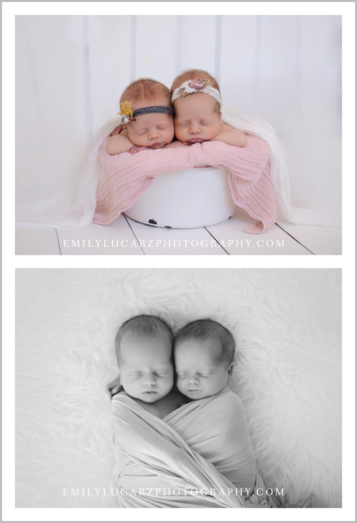 St. Louis newborn twin photography