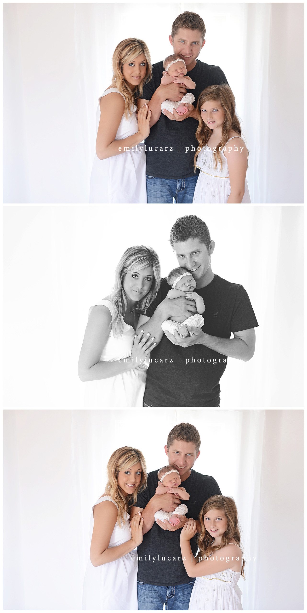 family and newborn photo