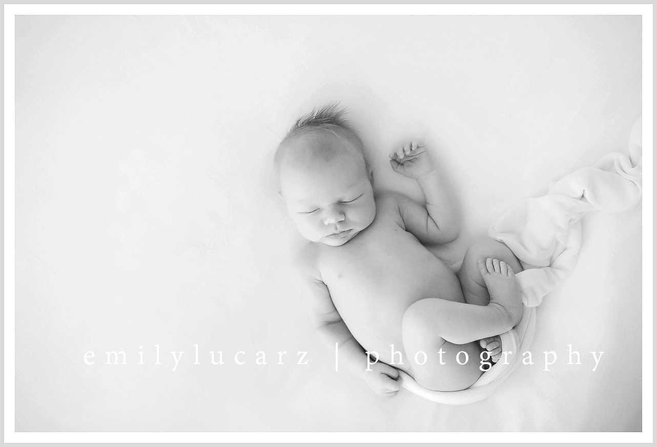 black and white photography newborn