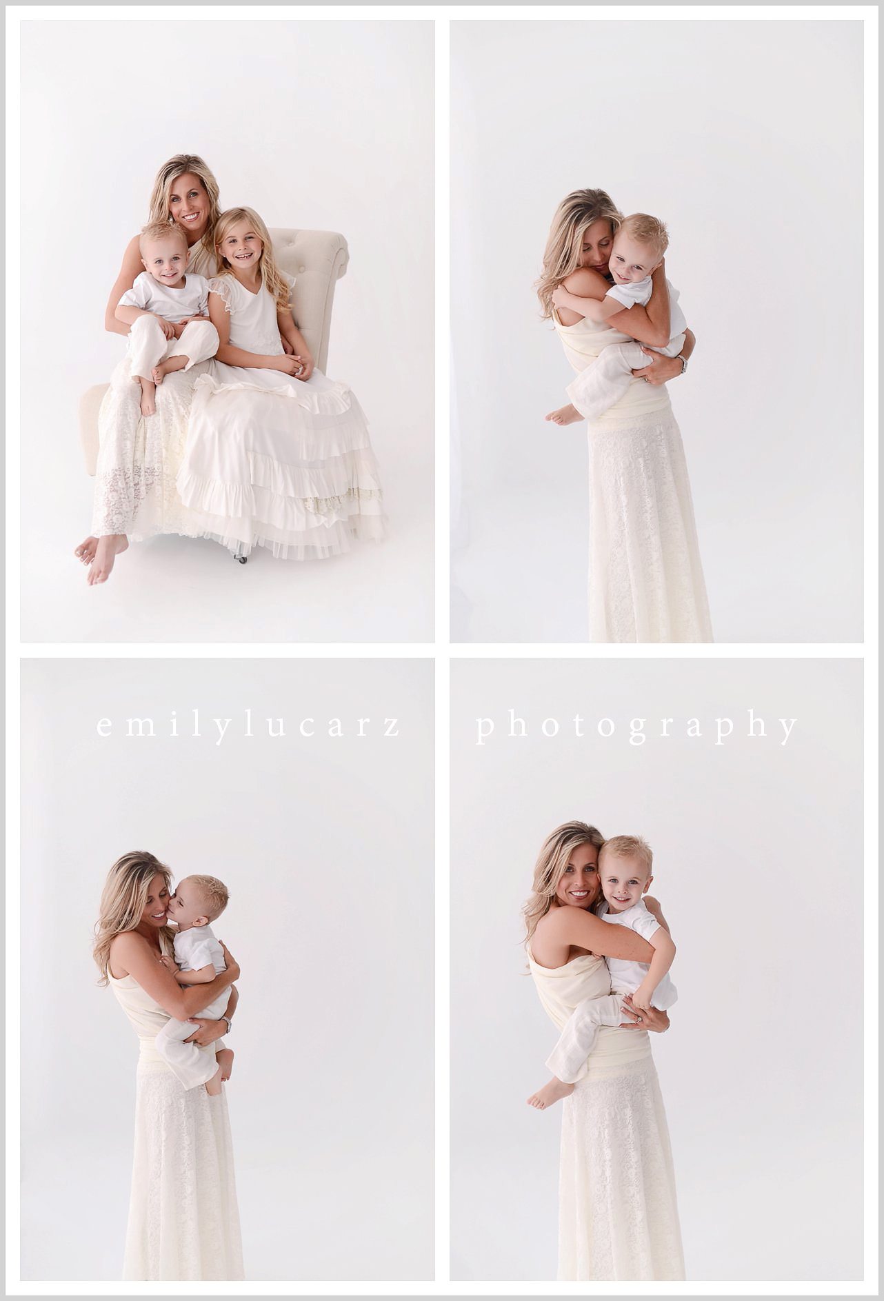 mommy session in studio natural light