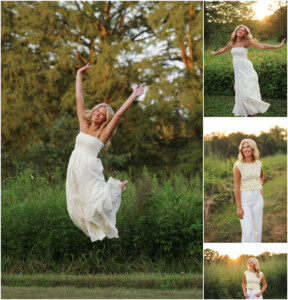 jumping girl photo senior