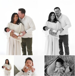 newborn with parents