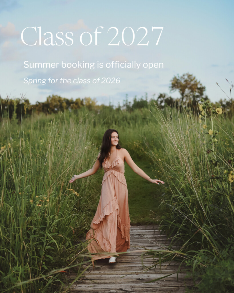 St. Louis senior photographer capturing a Class of 2027 senior during a summer photo session outdoors