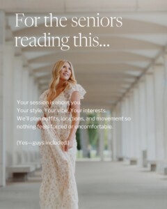 Personalized senior photo session planned by a St. Louis senior photographer