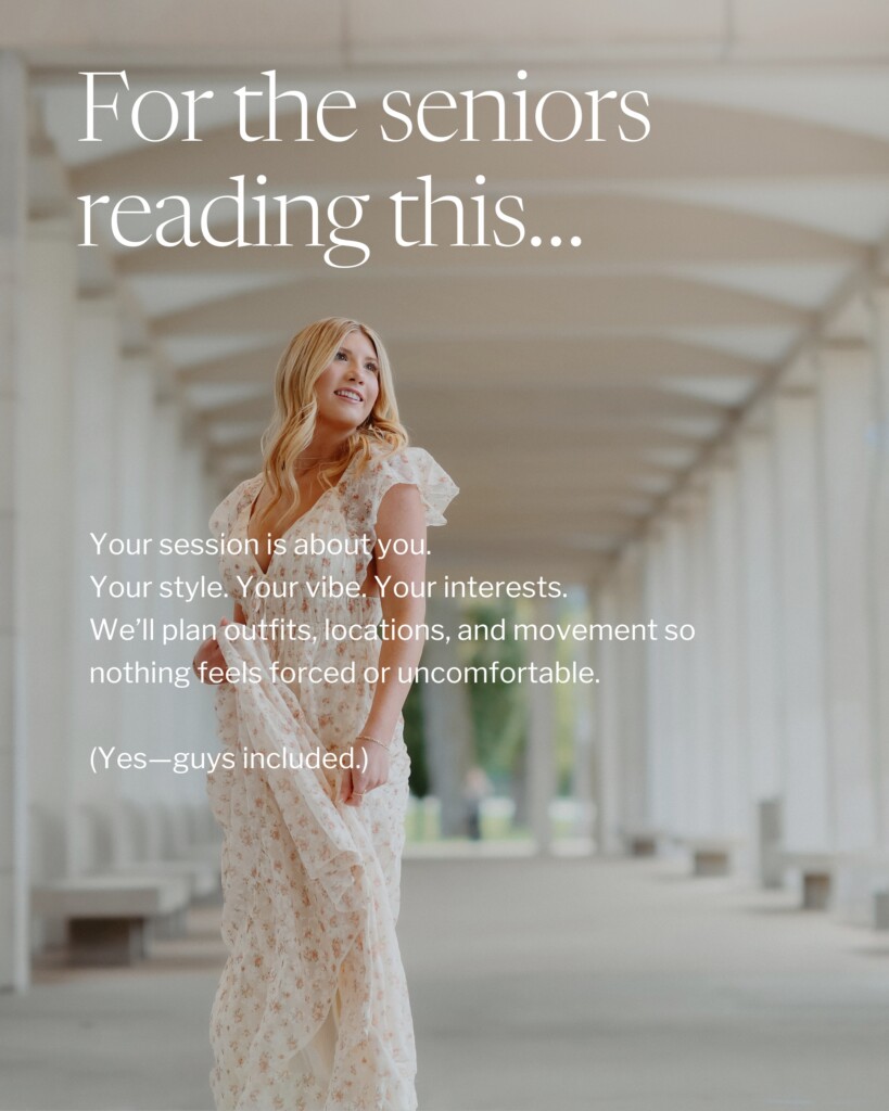 Personalized senior photo session planned by a St. Louis senior photographer